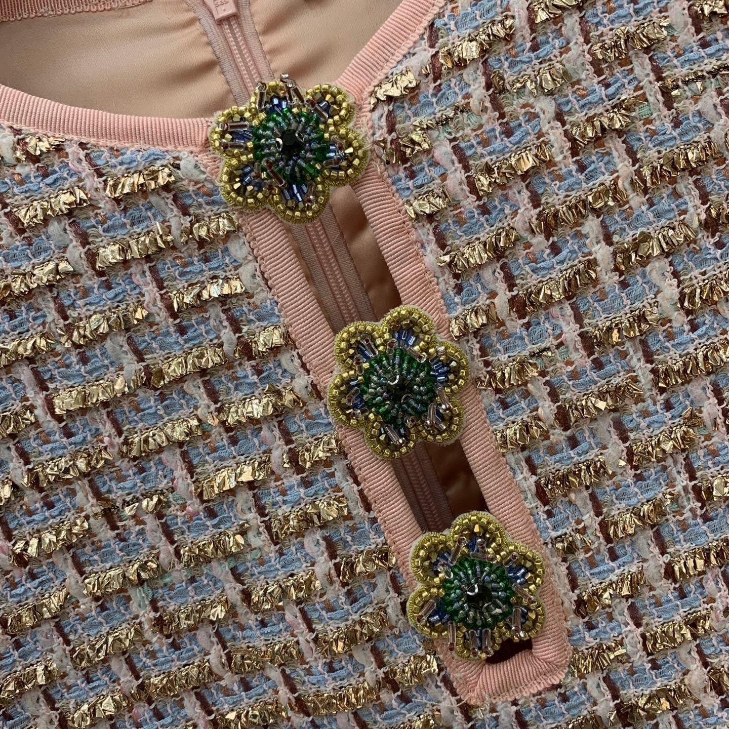 Chanel style short-sleeved dress
