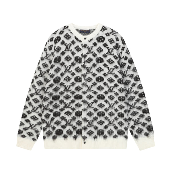 2025 versatile casual monogram short sweater