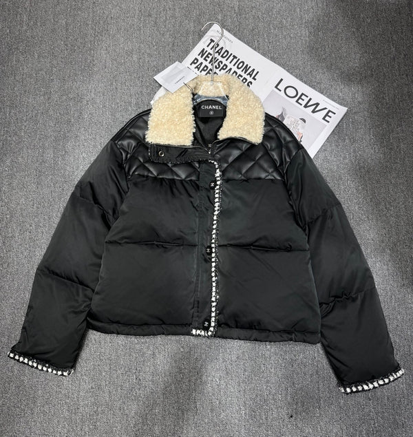 Chanel-inspired down jacket
