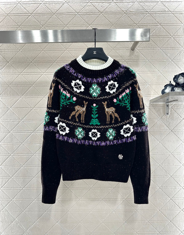 25FW New Soft and Comfortable Crew Neck Long Sleeve Sweater