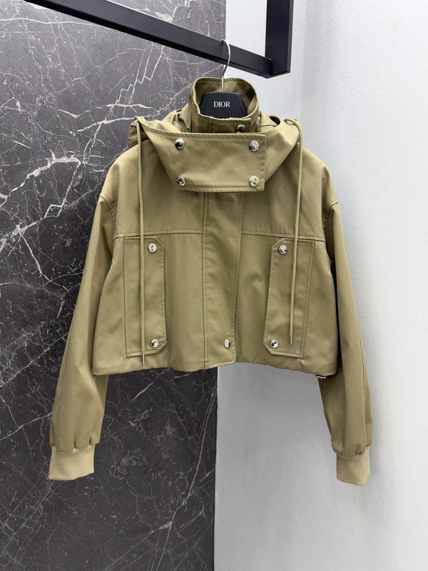 25FW New Arrival Classic Hooded Short Jacket