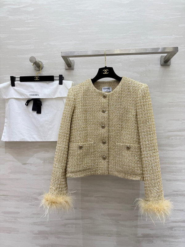 25FW New High-Quality Gold Jacket