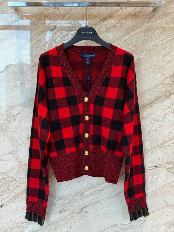 25FW cashmere plaid cardigan, versatile and flattering.