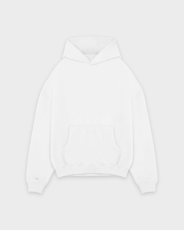 Heavy White Basic Hoodie
