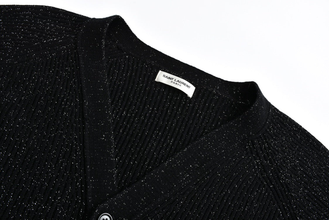 Saint Lau Brooch Cardigan Sweater
